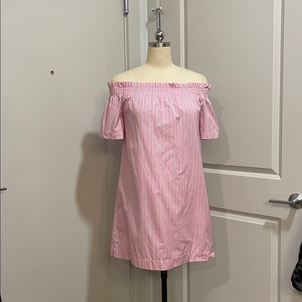 Vineyard Vines Pink and White Striped Kids Dress
